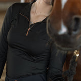SPF 50+ Long Sleeve Base Layer - Black