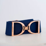 Rose Gold Stirrup - Navy