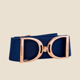 Rose Gold Stirrup - Navy
