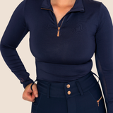 Navy - Riding Breeches & Long Sleeve Base Layer